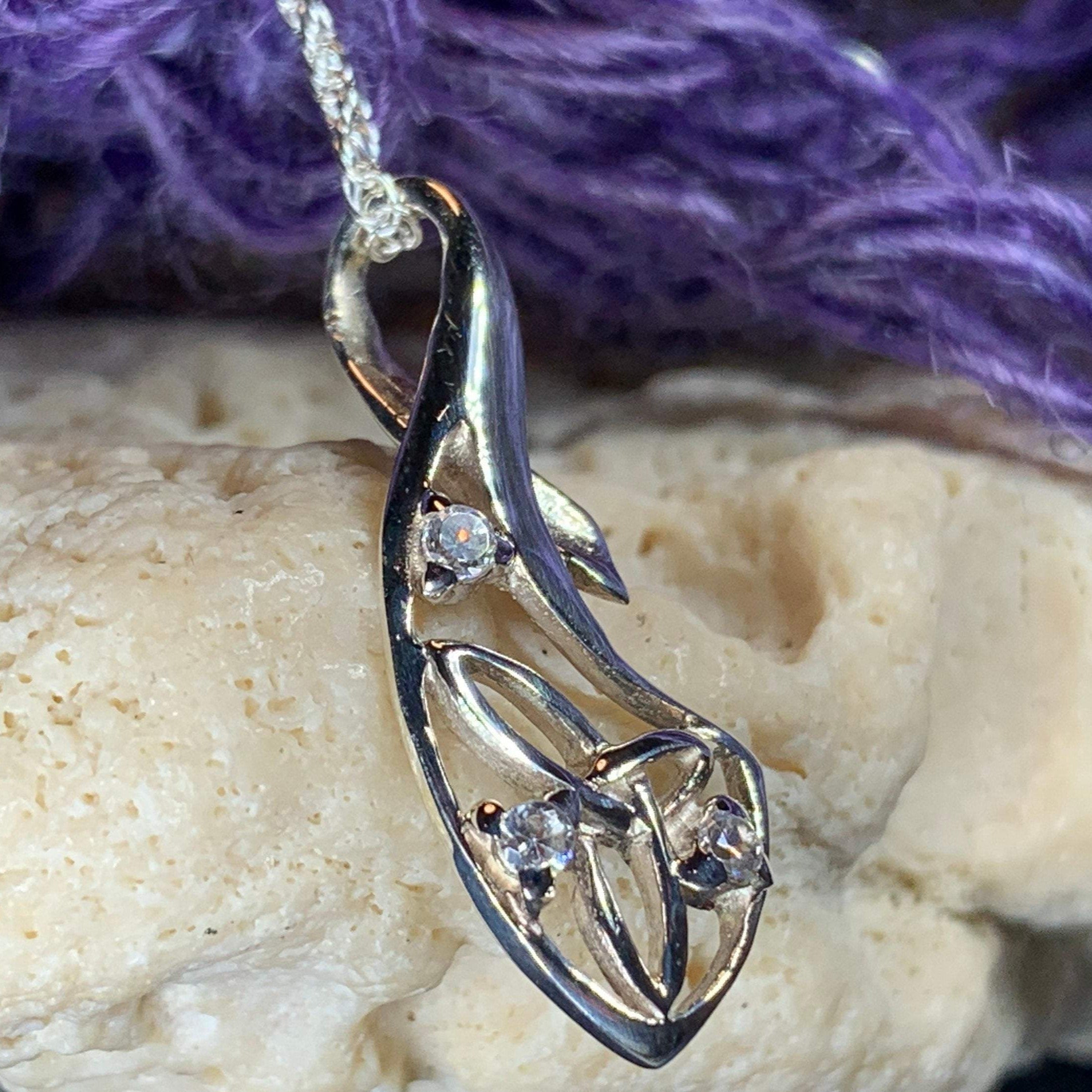 Zirconia Trinity Knot Necklace