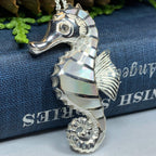 Abalone Seahorse Necklace