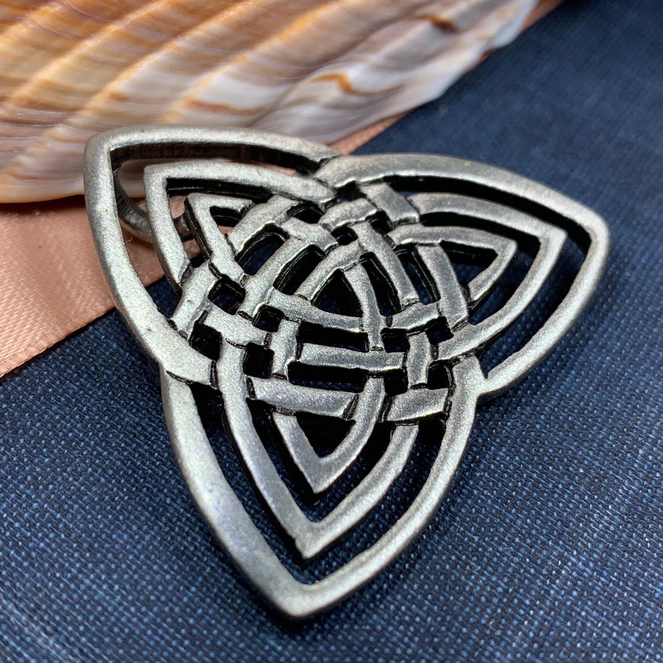 Yvonne Trinity Knot Brooch