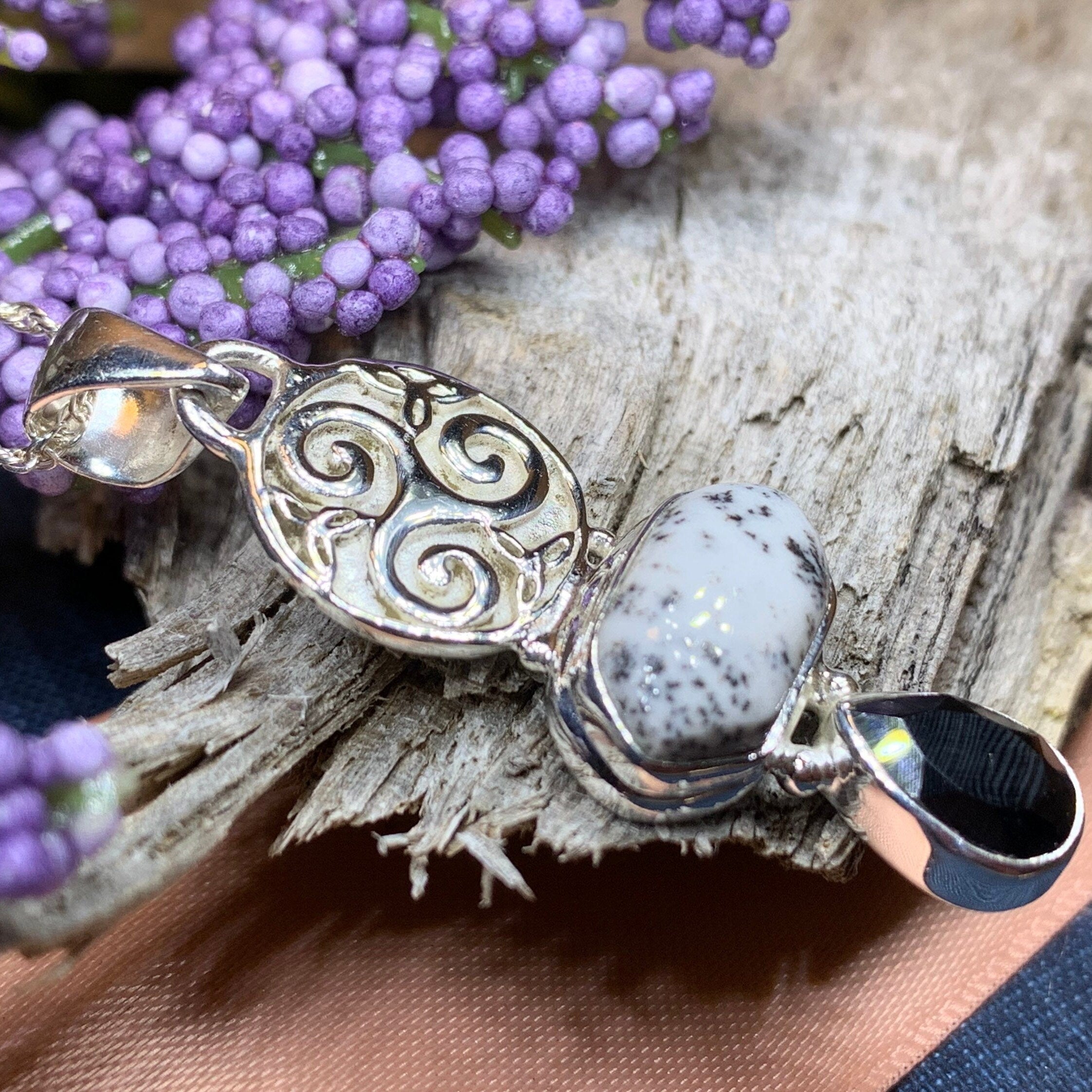 Abria Celtic Spiral Necklace