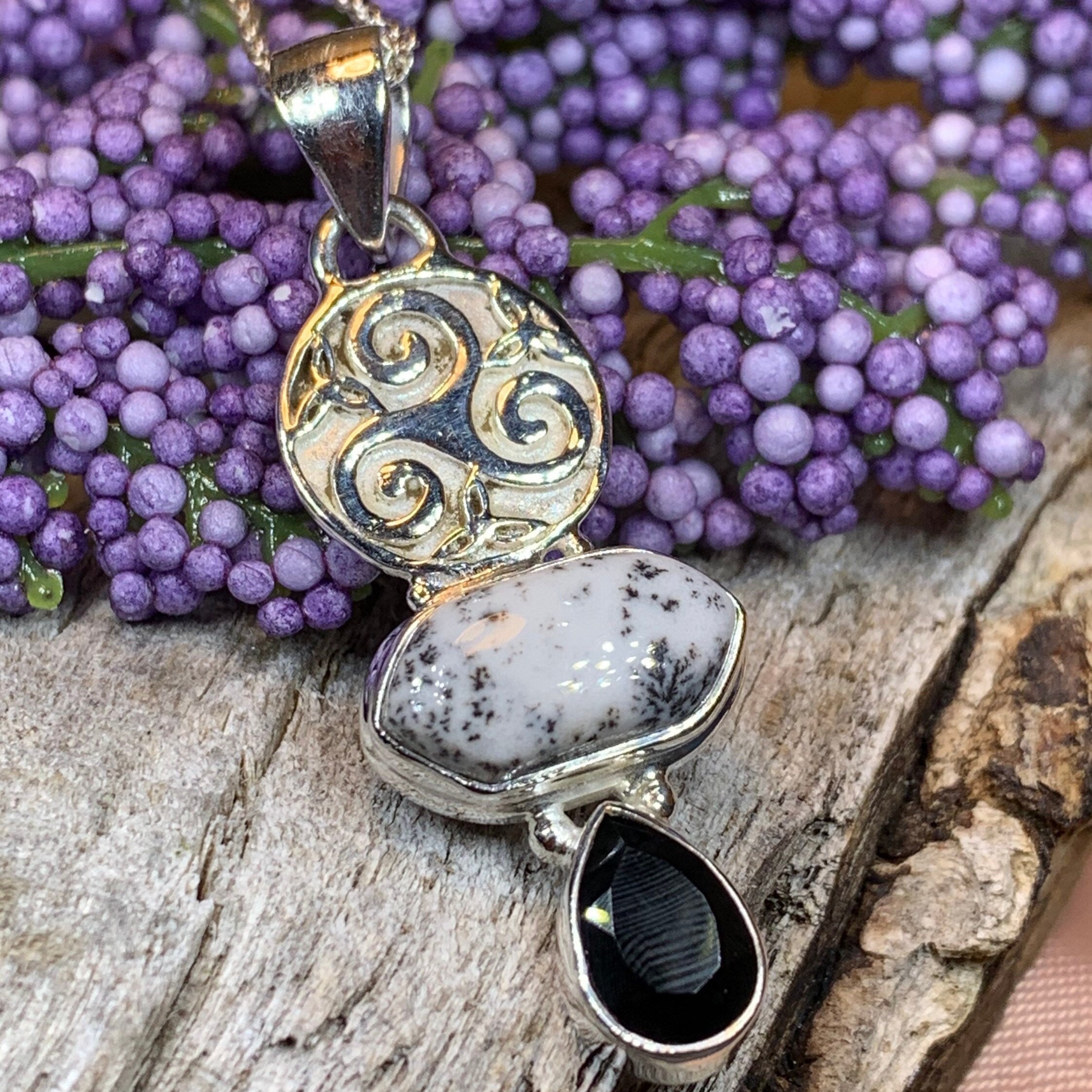 Abria Celtic Spiral Necklace