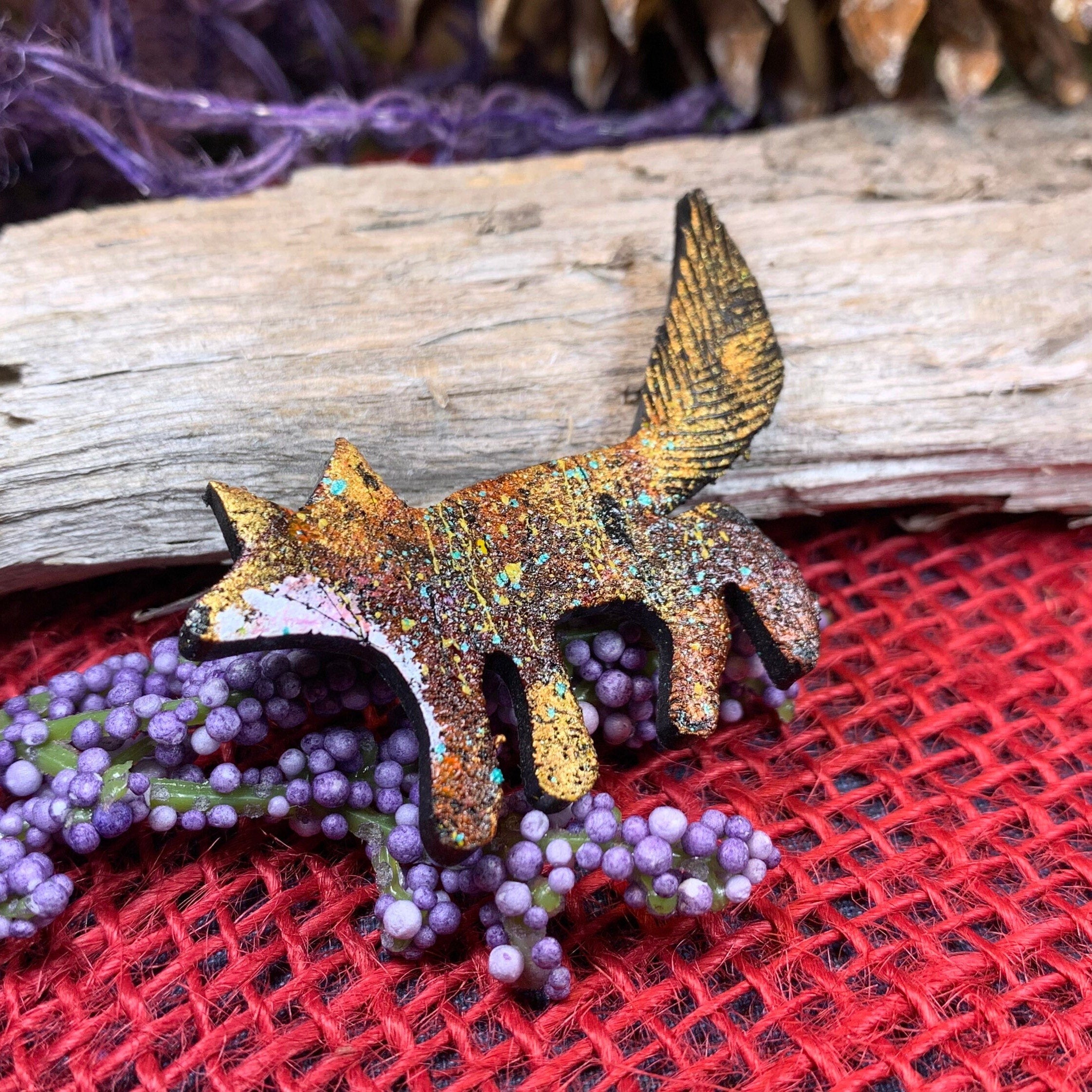 Zola Fox Brooch