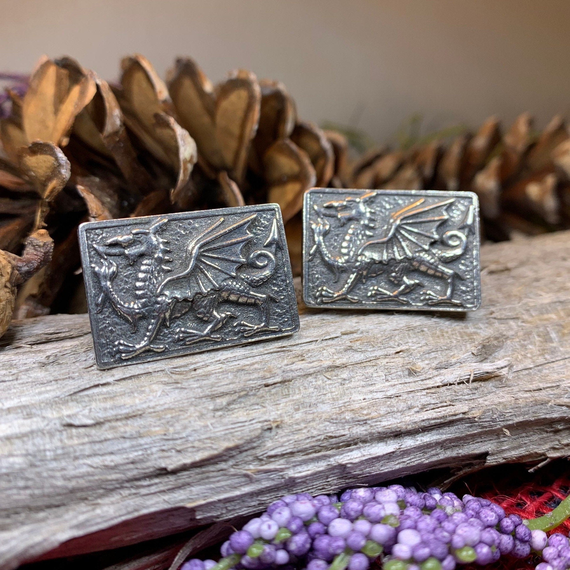 Aeron Welsh Dragon Cuff Links