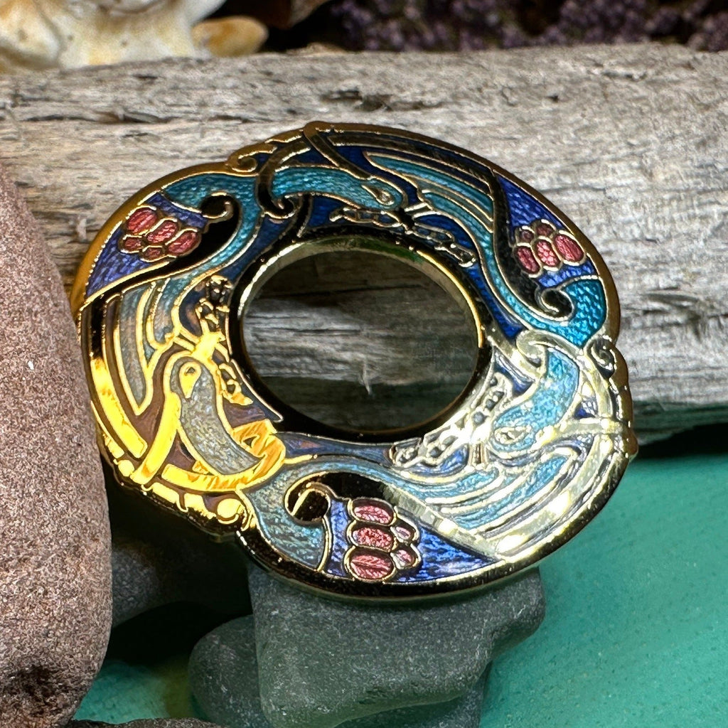 Adhar Celtic Birds Brooch