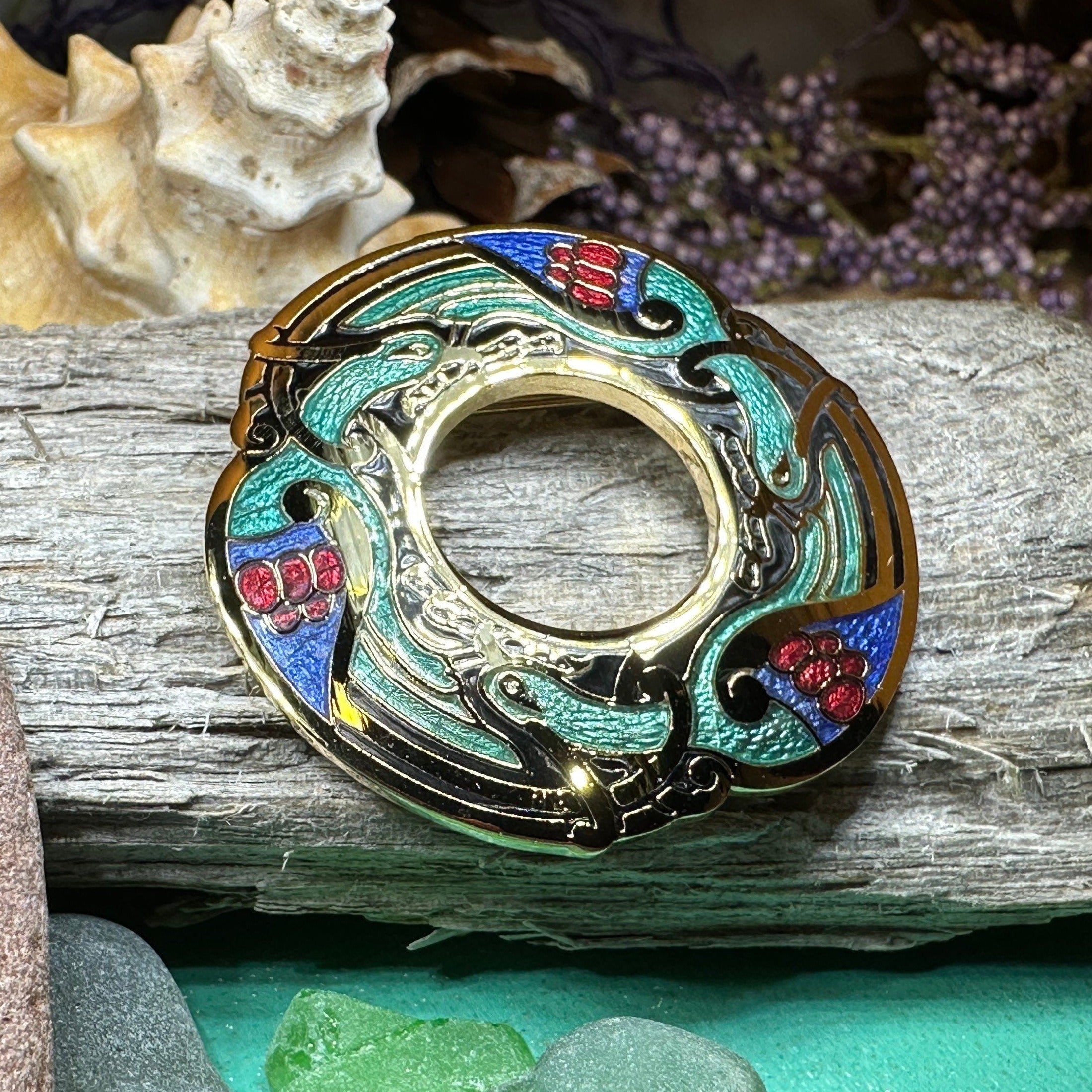 Adhar Celtic Birds Brooch