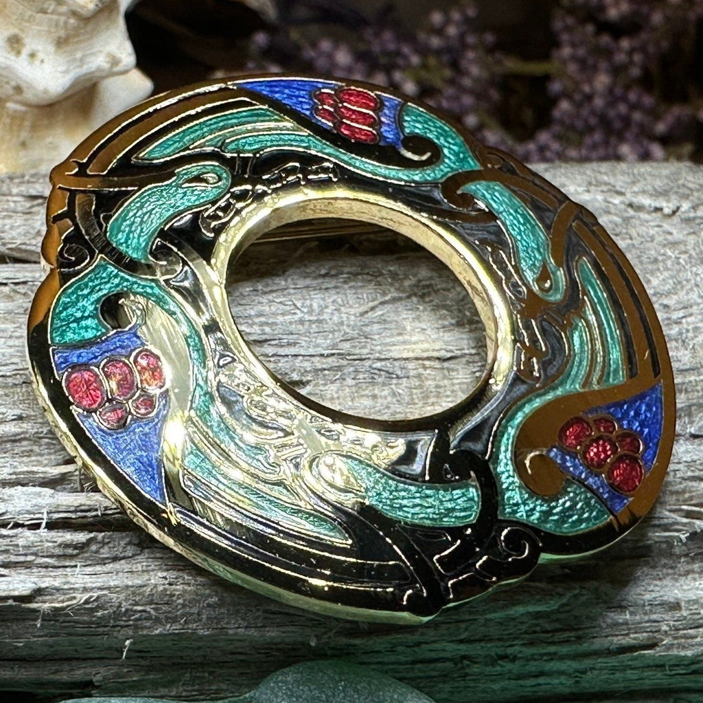 Adhar Celtic Birds Brooch