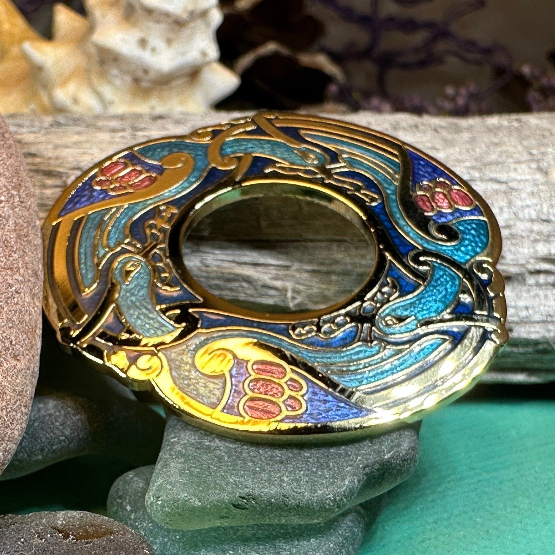 Adhar Celtic Birds Brooch
