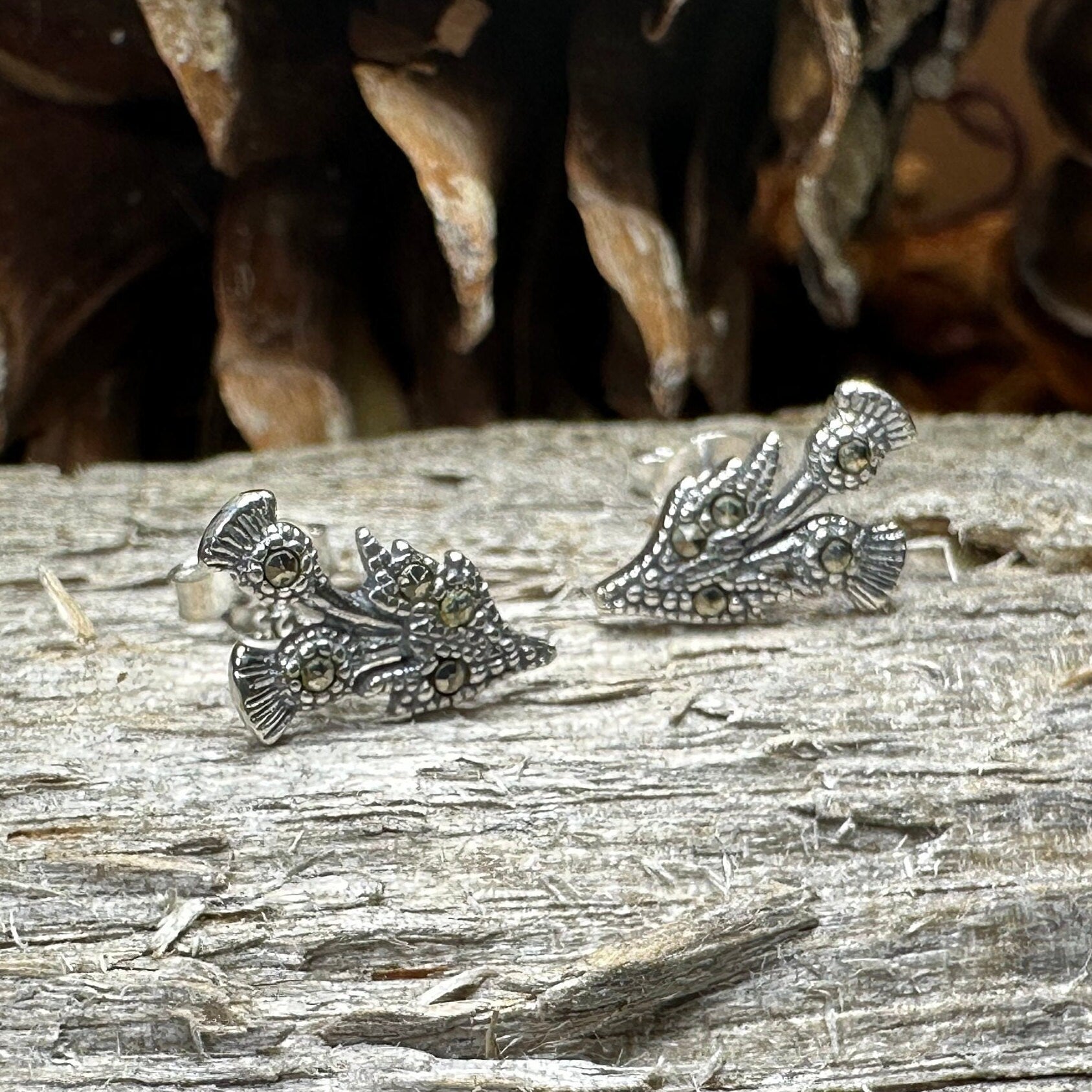 Aerona Thistle Stud Earrings