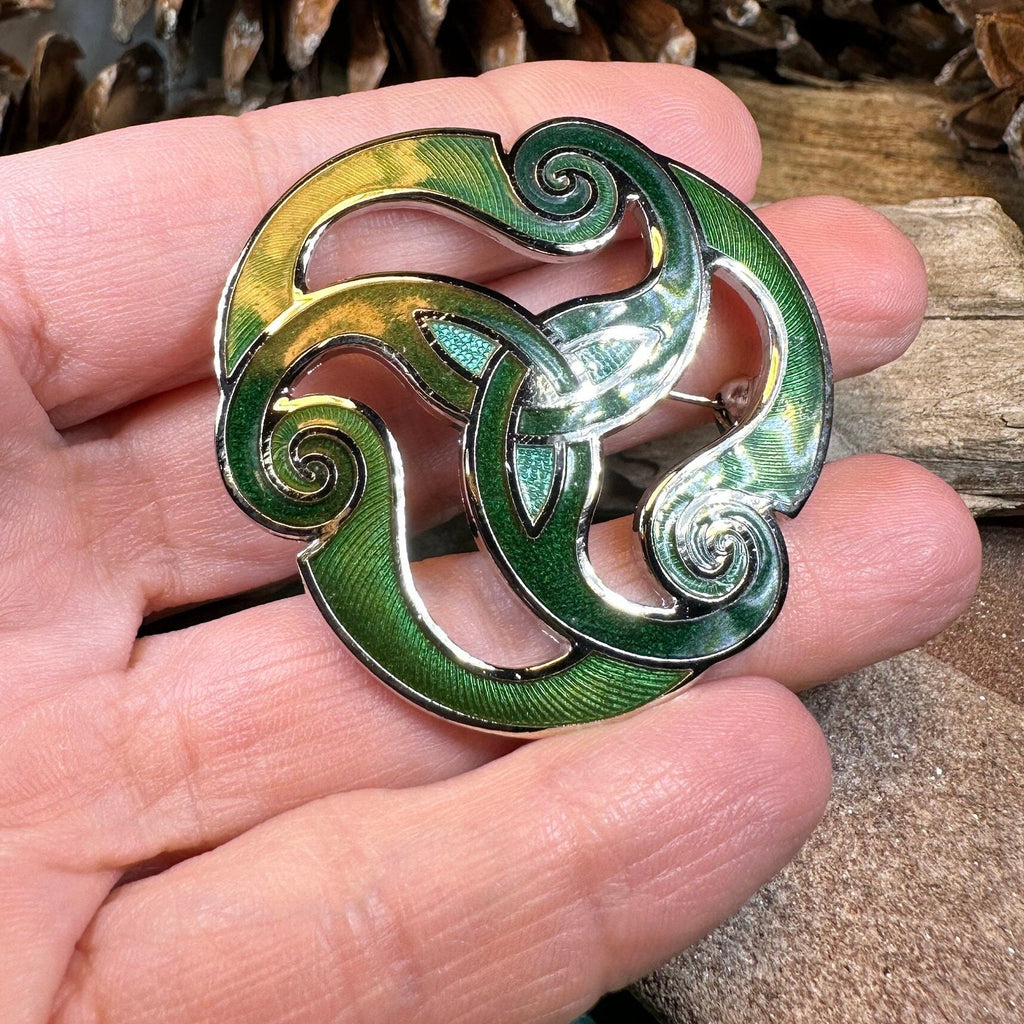Yanaya Celtic Spiral Brooch