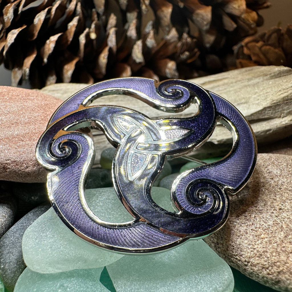 Yanaya Celtic Spiral Brooch