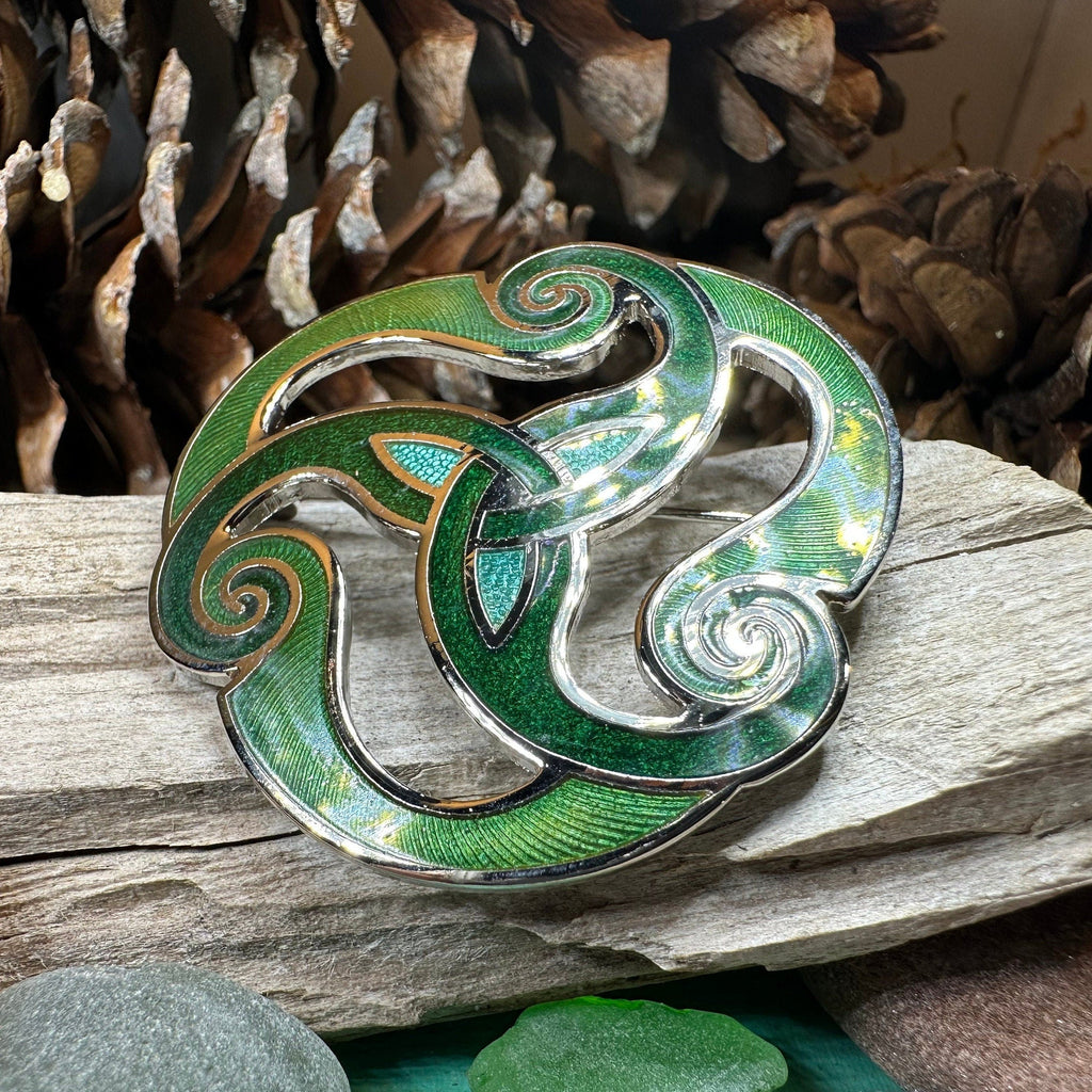 Yanaya Celtic Spiral Brooch