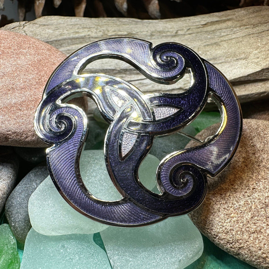 Yanaya Celtic Spiral Brooch