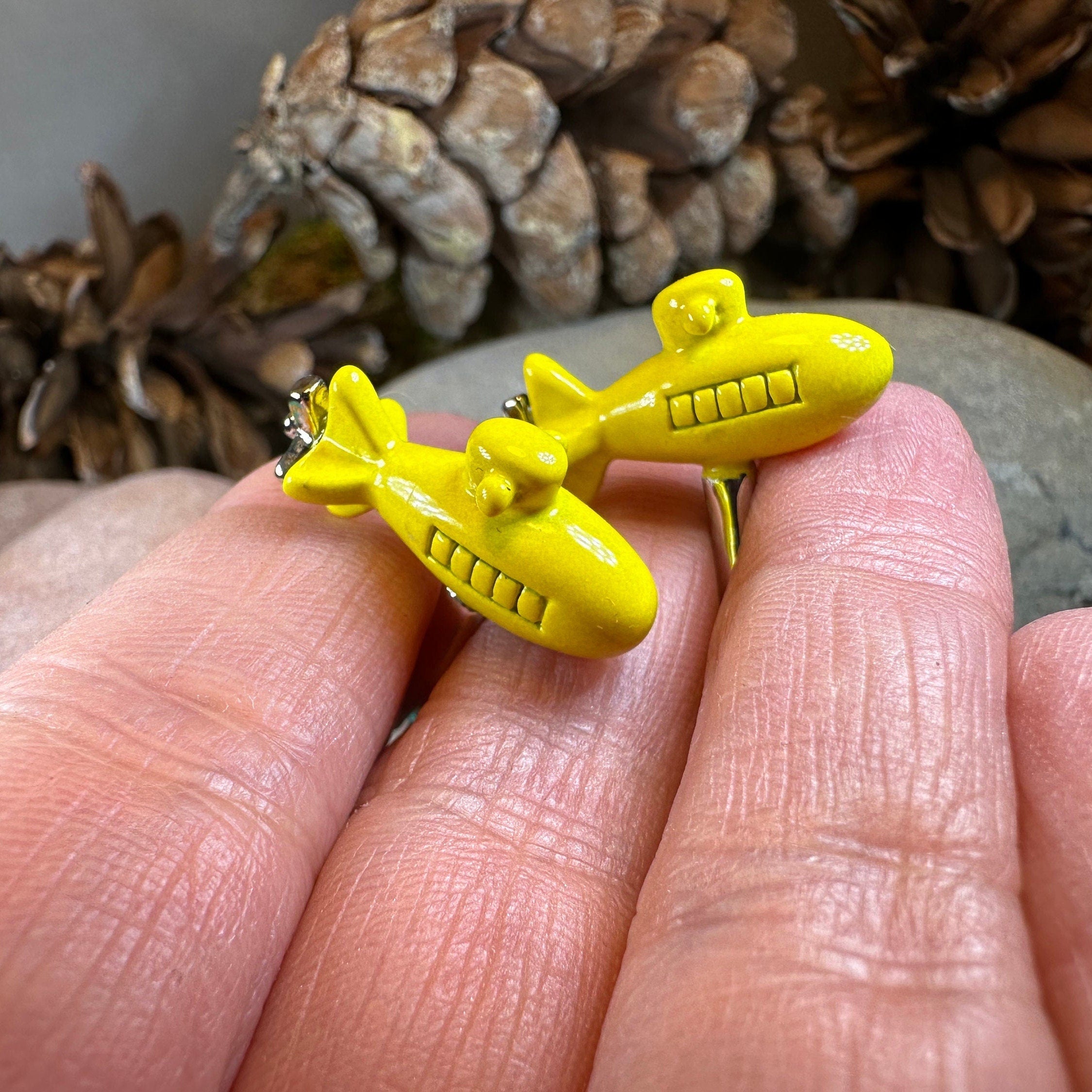 Yellow Submarine Cuff Links