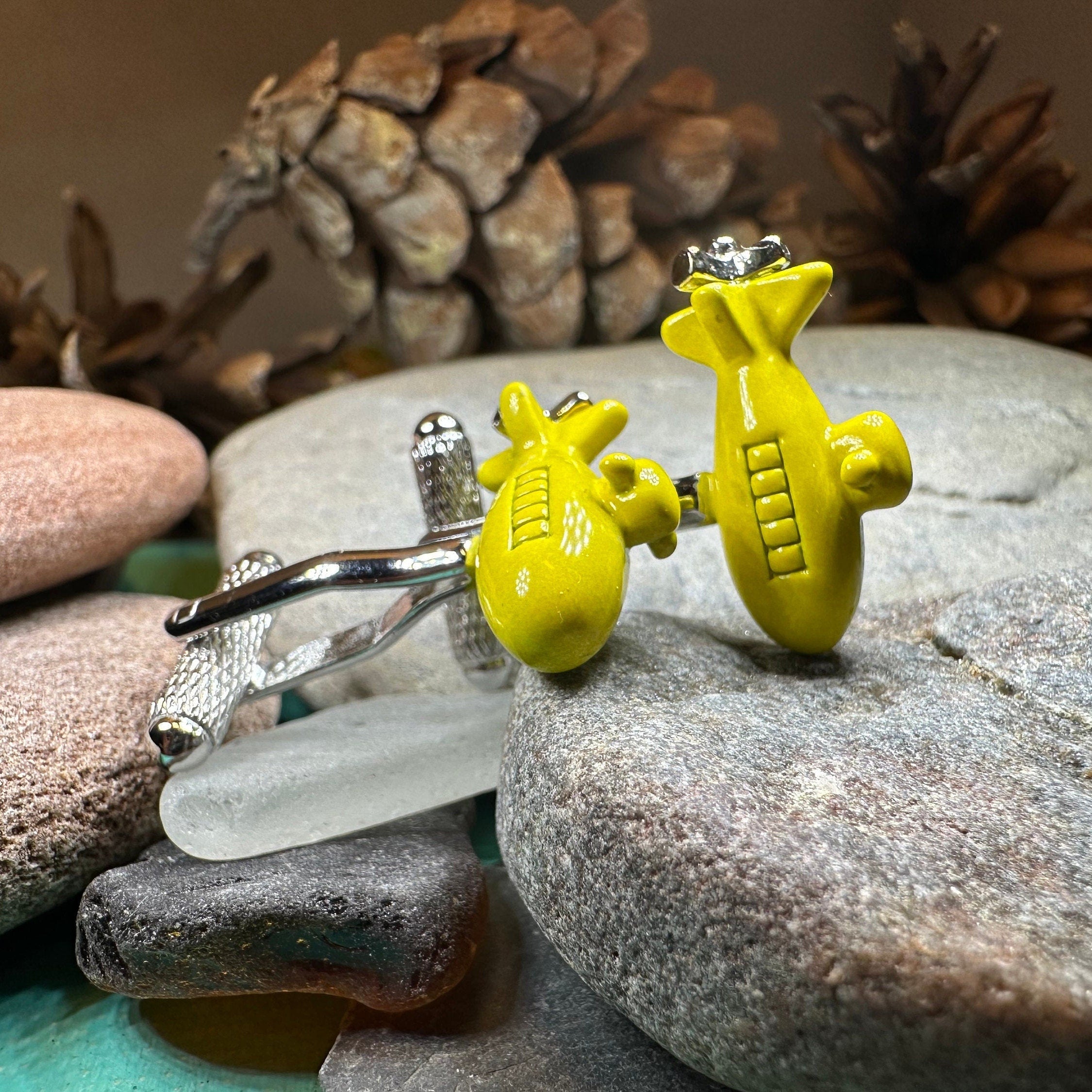 Yellow Submarine Cuff Links