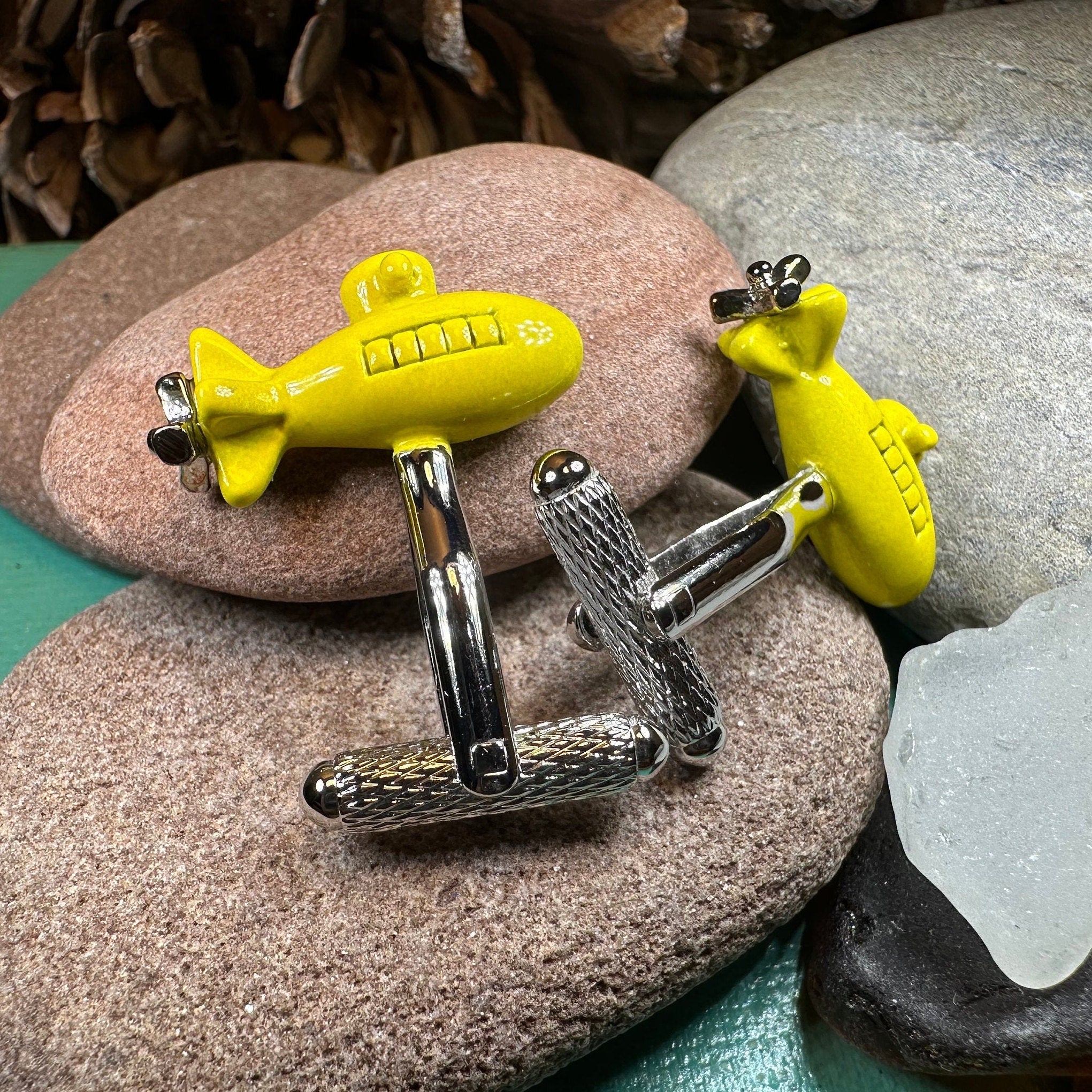 Yellow Submarine Cuff Links
