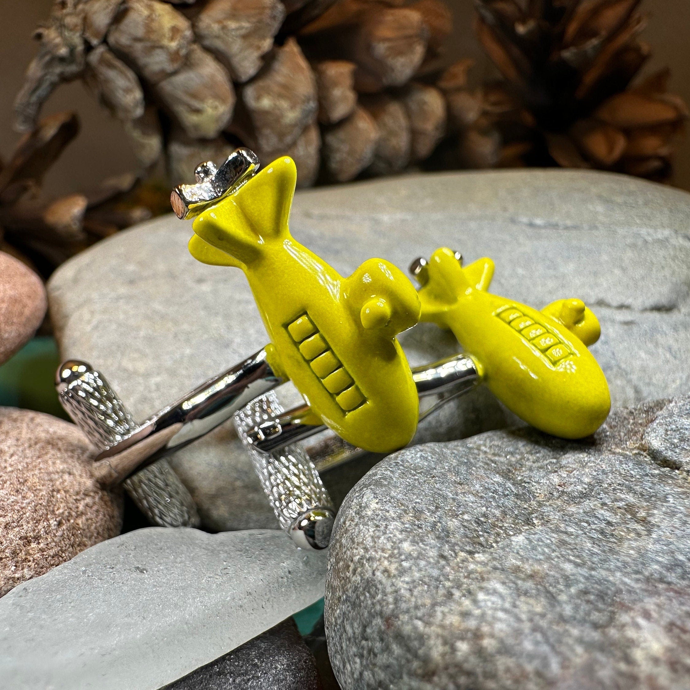 Yellow Submarine Cuff Links