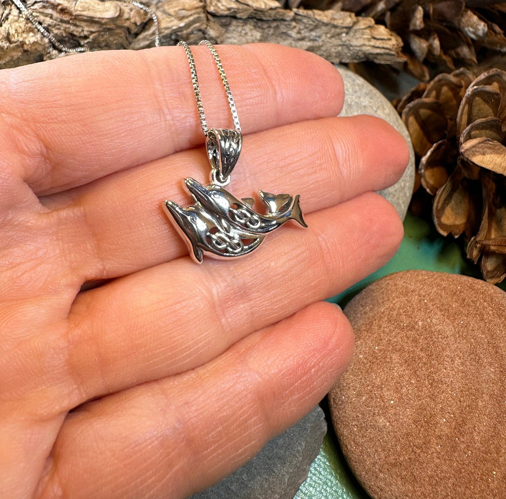 Always Together Celtic Dolphin Necklace