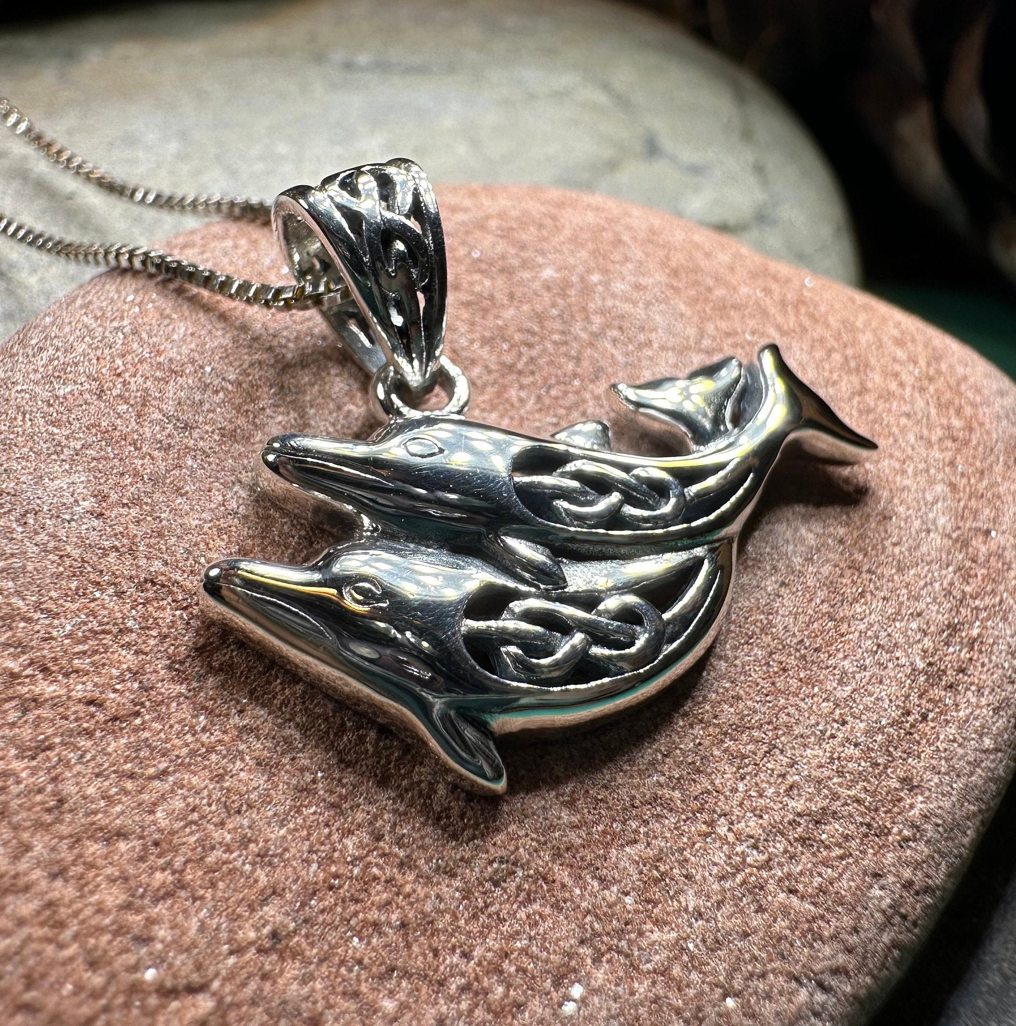 Always Together Celtic Dolphin Necklace