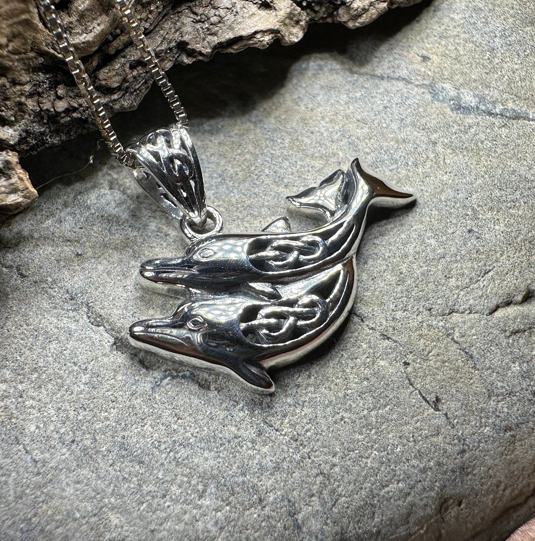 Always Together Celtic Dolphin Necklace