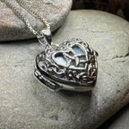 Adoration Trinity Knot Locket Necklace