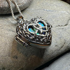 Adoration Trinity Knot Locket Necklace