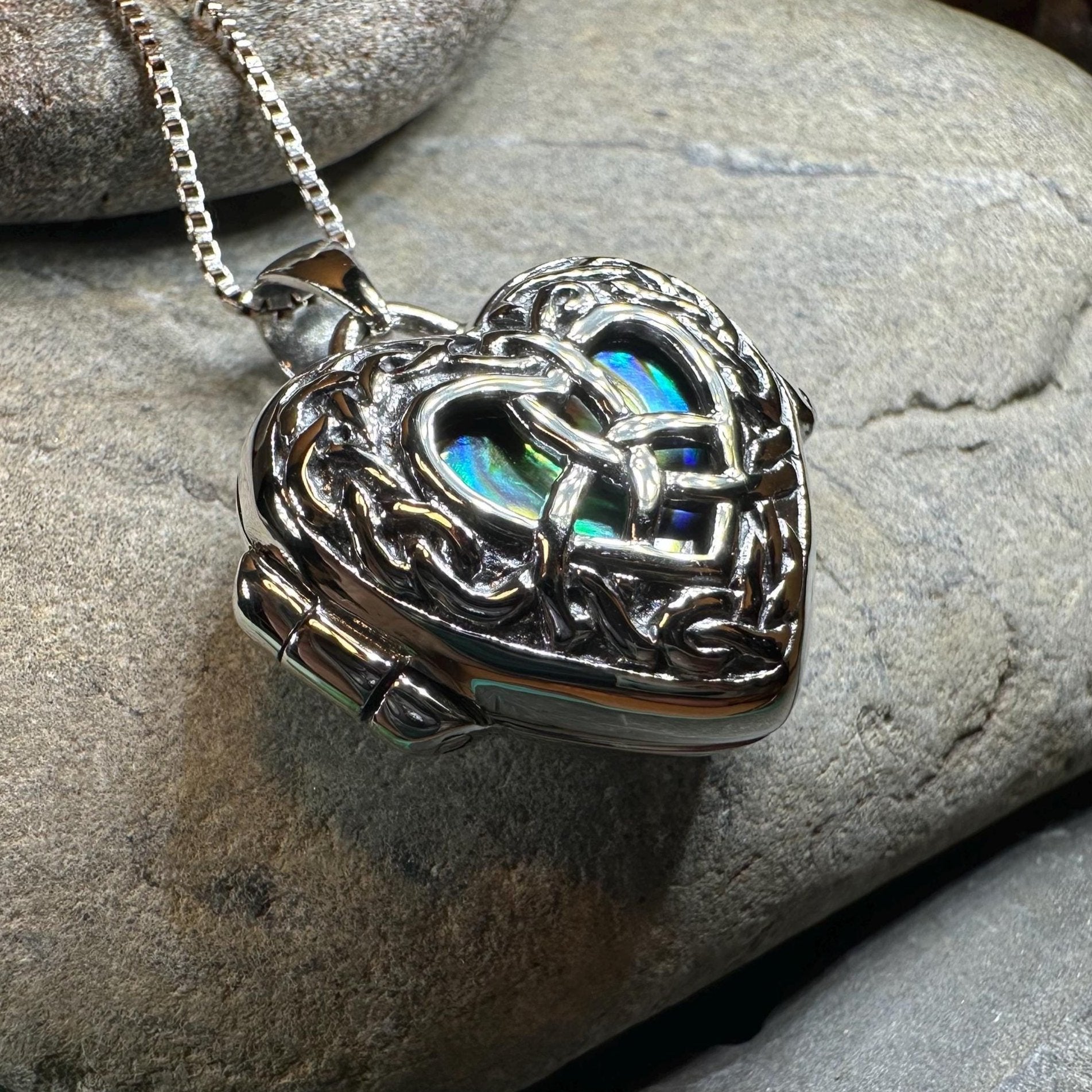 Adoration Trinity Knot Locket Necklace