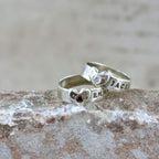 Personalized Heart Birthstone Ring
