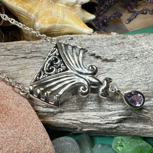 Aina Celtic Amethyst Necklace