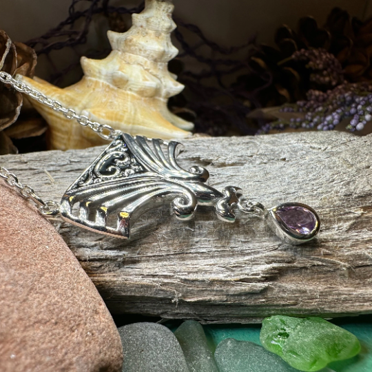 Aina Celtic Amethyst Necklace