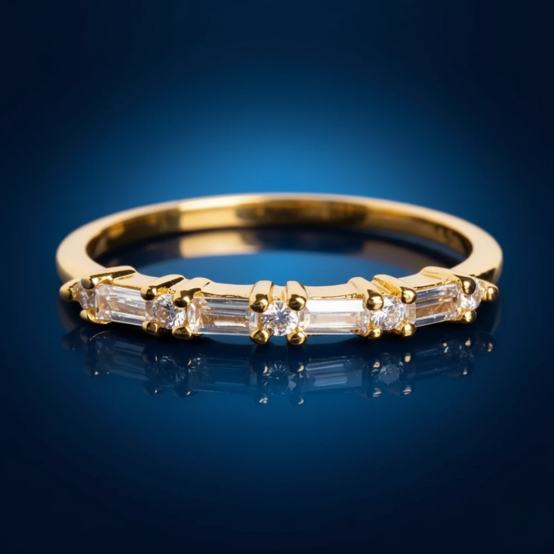 Zirconia White Gold Ring